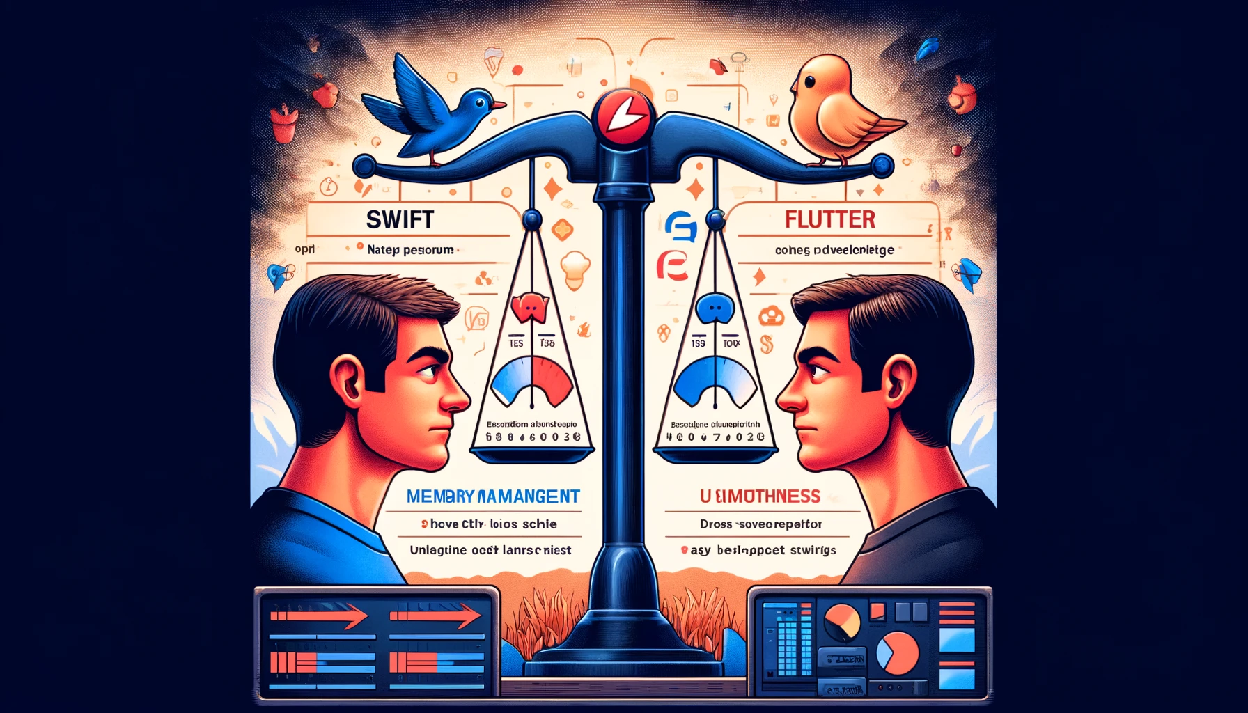 השוואה של ביצועים ושימושיות : Swift ו-Flutter
